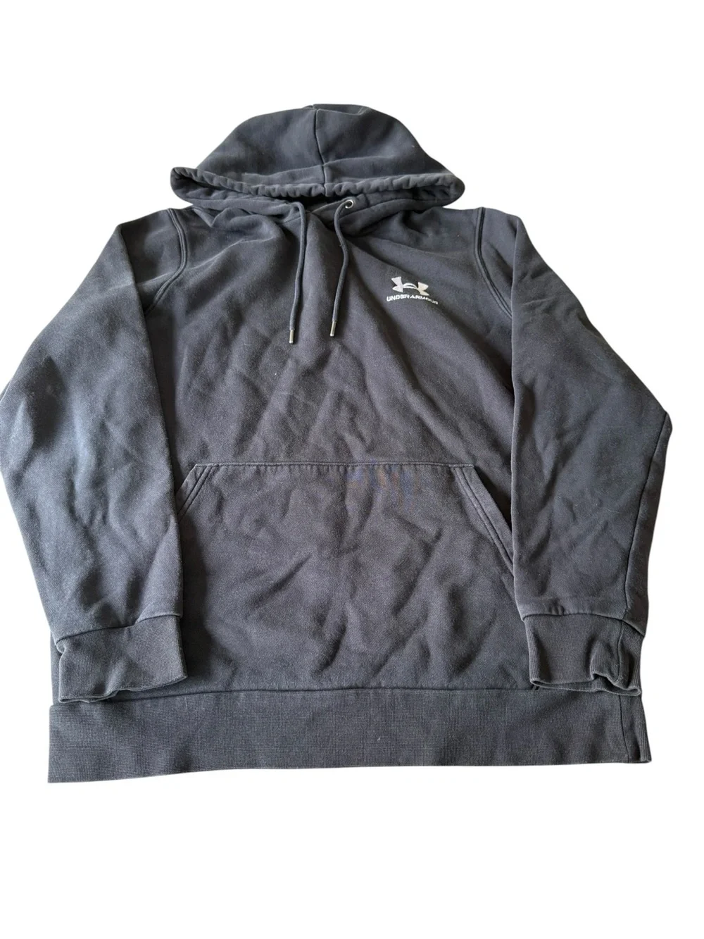 Under Armour Men's Charcoal Hooded Pullover with Logo